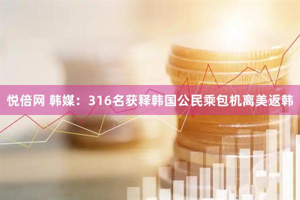 悦倍网 韩媒：316名获释韩国公民乘包机离美返韩
